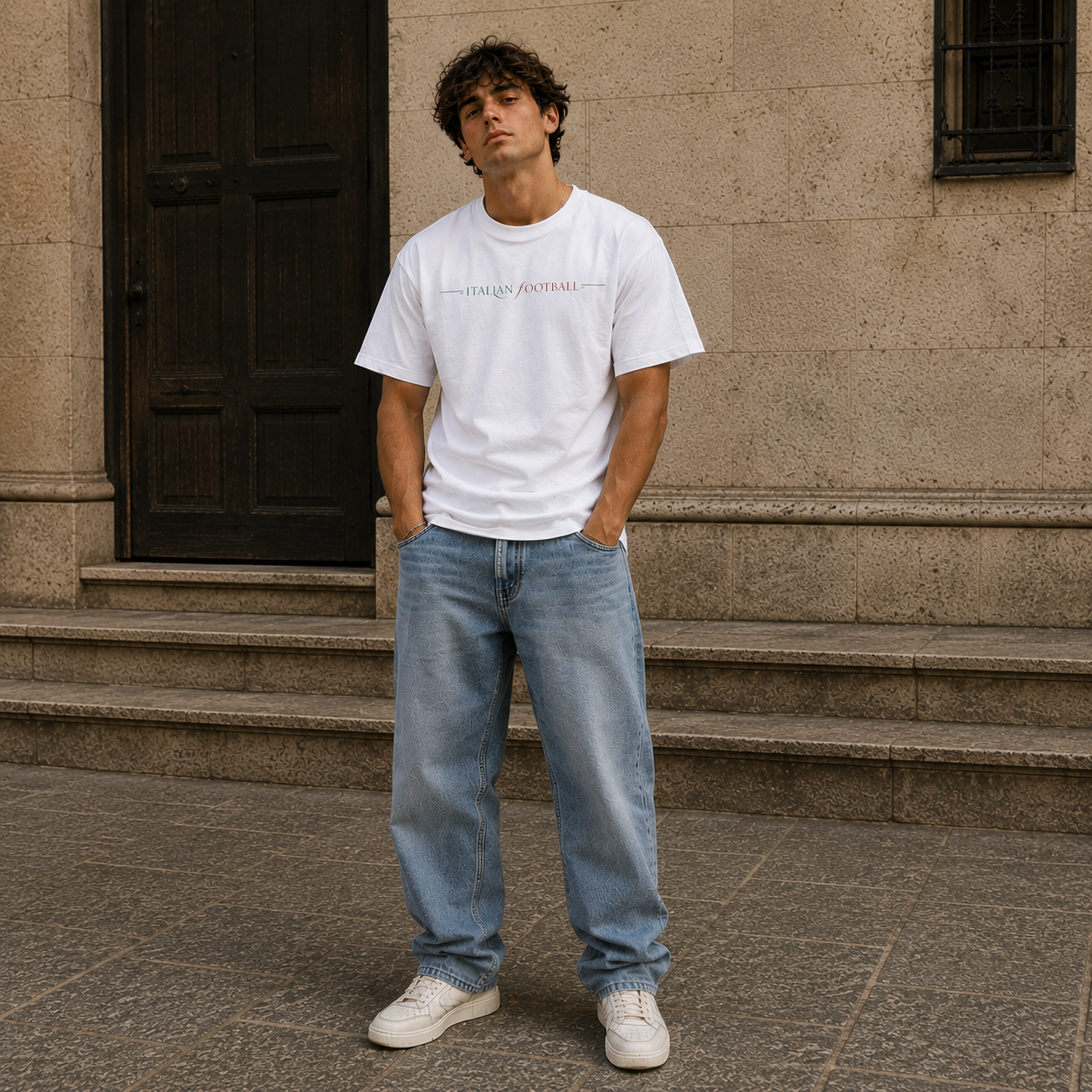 Italian Football Graphic Tee
