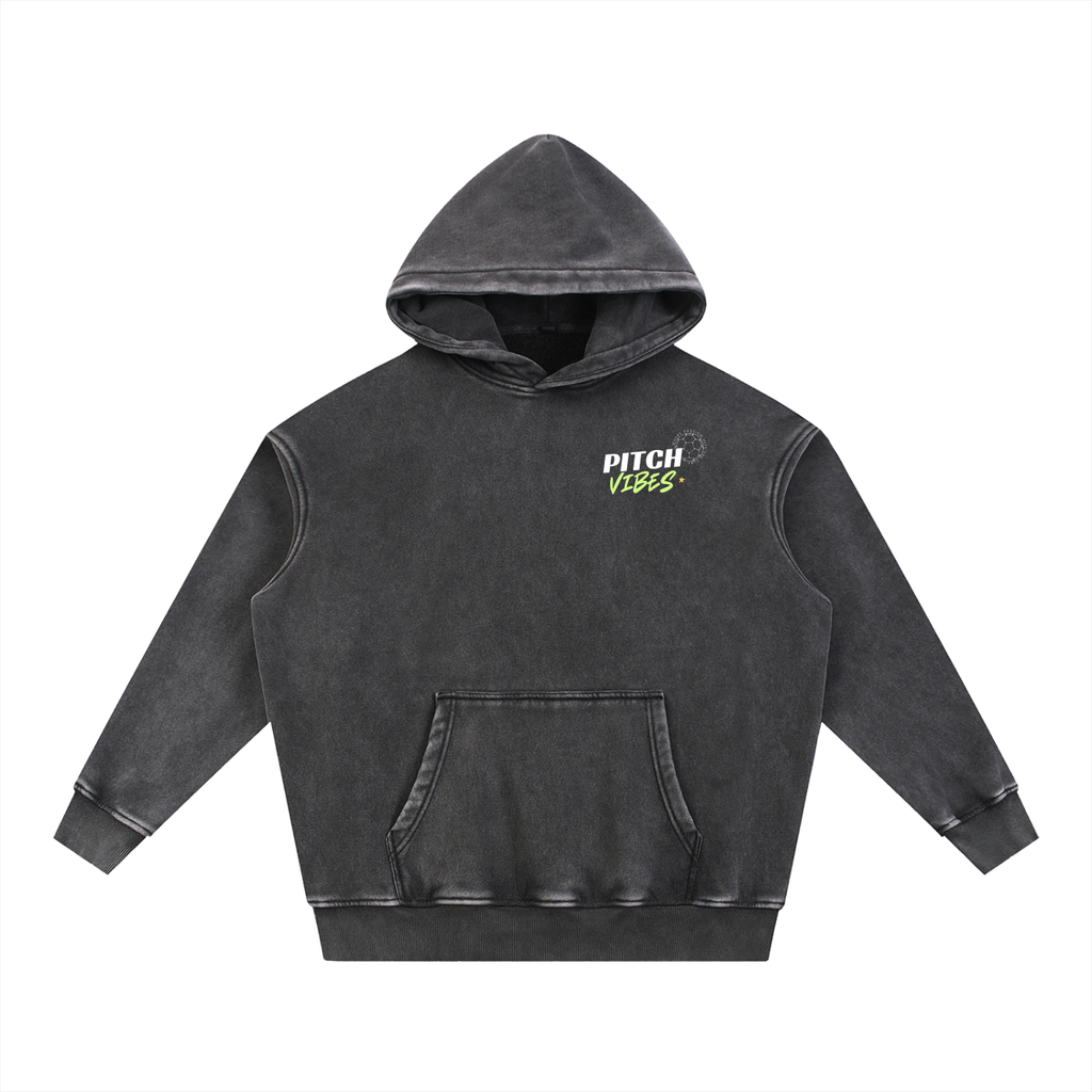 Snow Wash Fleece Oversize  Pitch Vibes Hoodie
