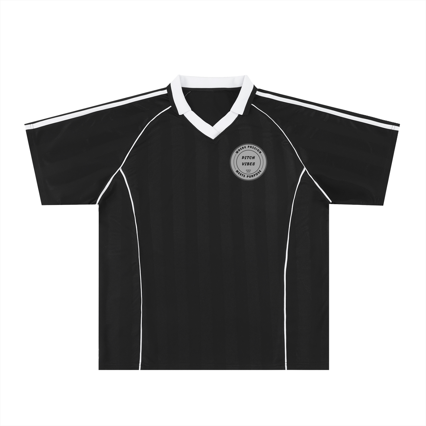 Shadow Stripe Collared Soccer Jersey